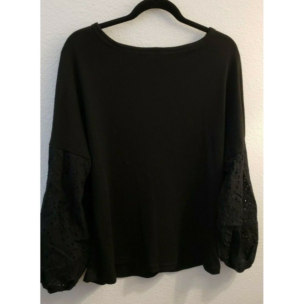 AlvaQ Women's Hollow Out L/S Knit Casual Pullover